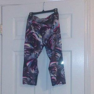 Girls Adidas Multi-Color Yoga Capri’s Sz L 14 RGUC